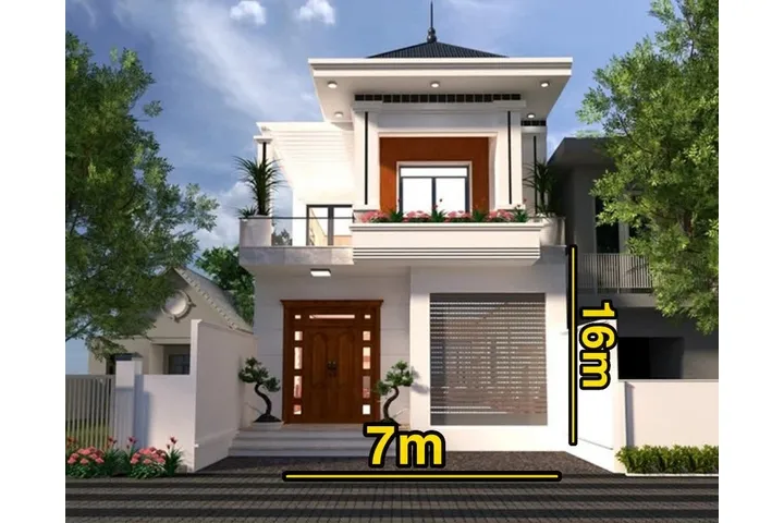 11 Mẫu thiết kế nhà rộng 7m dài 16m Đẹp, Hiện Đại, Giá Rẻ