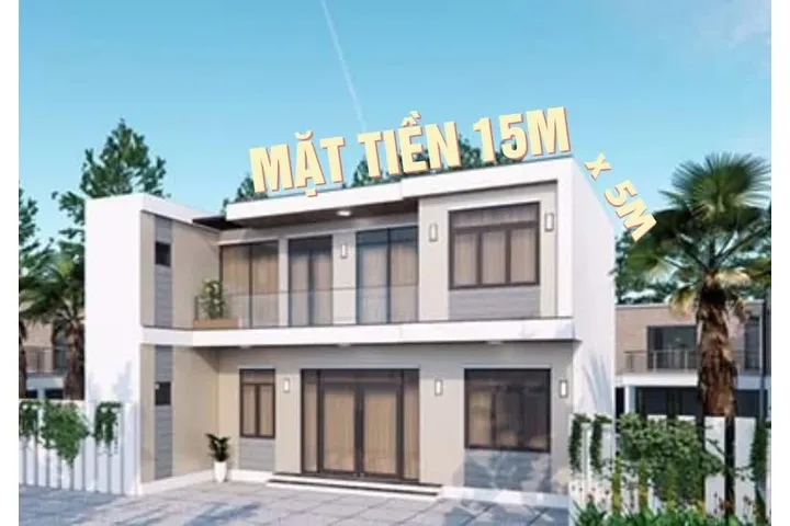 15 Ý tưởng thiết kế nhà mặt tiền 15m sâu 5m siêu đẹp