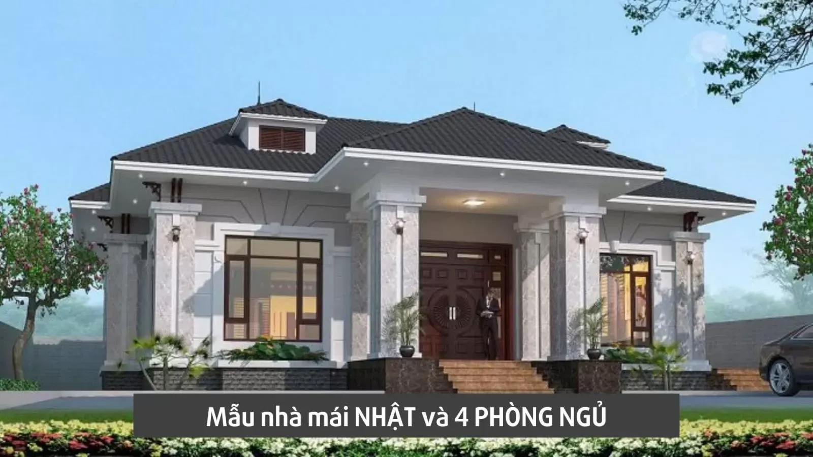 17 Mẫu nhà vườn mái nhật 4 phòng ngủ hiện đại, chi phí rẻ nhất