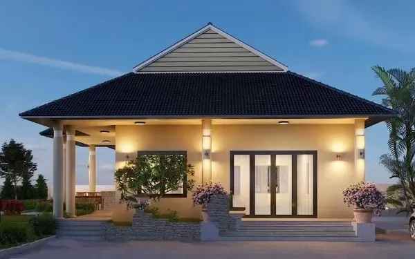 19 Mẫu nhà 1 tầng 3 phòng ngủ 120m2 tinh tế và tiện nghi