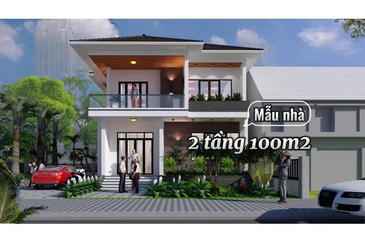 21+ Mẫu biệt thự 2 tầng hiện đại 100m2 đẹp ngỡ ngàng