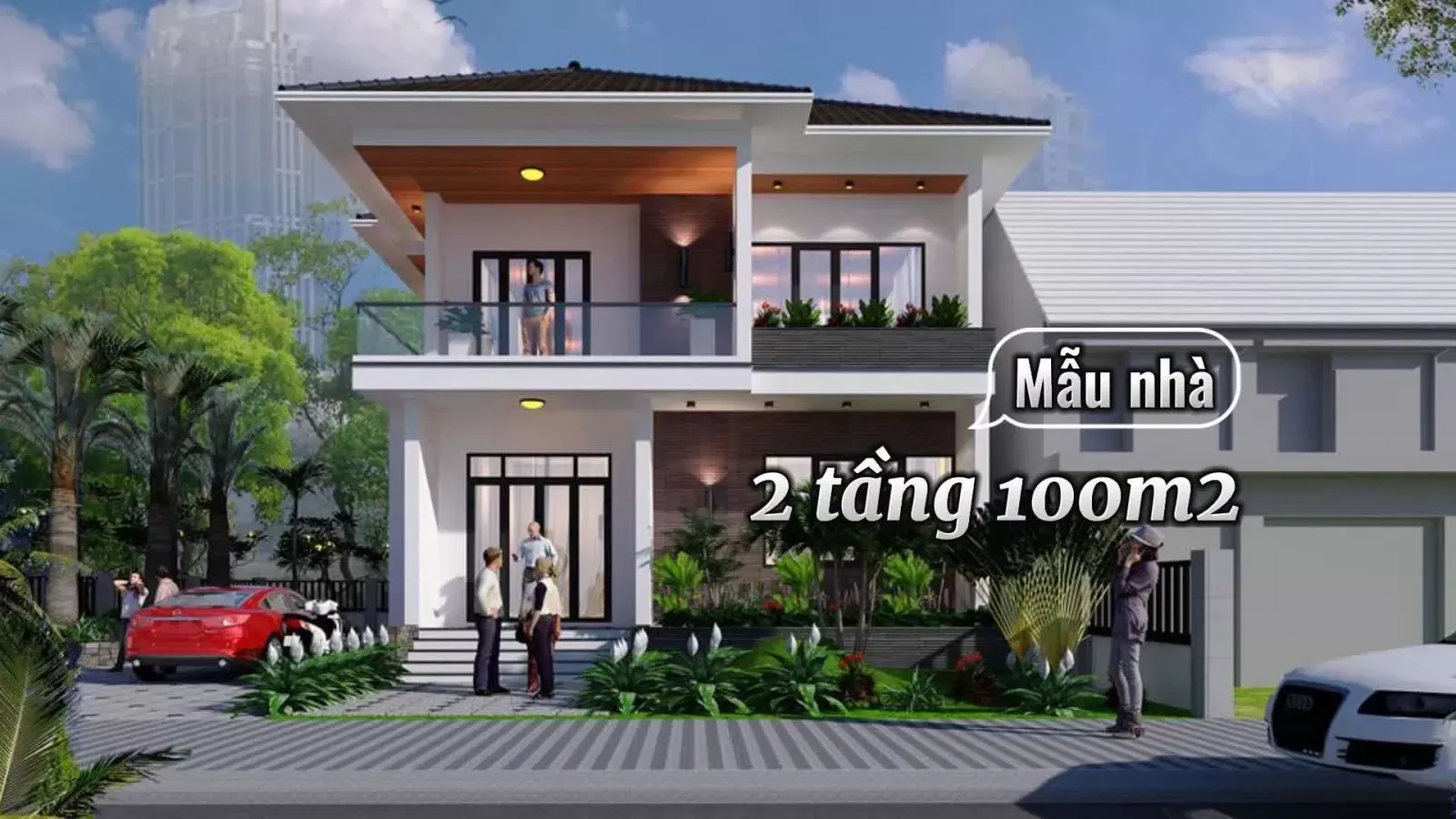 21+ Mẫu biệt thự 2 tầng hiện đại 100m2 đẹp ngỡ ngàng