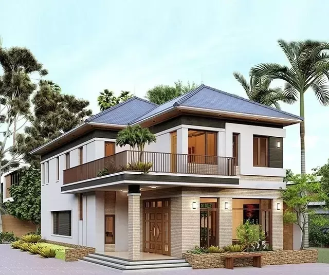 21+ Mẫu biệt thự 2 tầng hiện đại 100m2 đẹp ngỡ ngàng