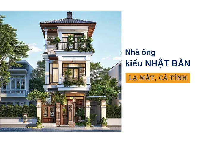 22 mẫu nhà ống kiểu Nhật đẹp cá tính lạ mắt dành cho bạn