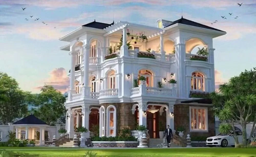 23 Mẫu thiết kế biệt thự 1000m2 sân vườn đẹp, đẳng cấp sang trọng