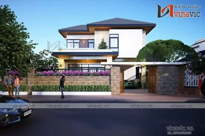 23+ Mẫu thiết kế nhà 2 tầng 4 phòng ngủ 100m2 đẹp tiện nghi nhất