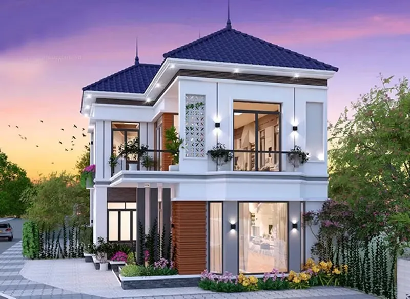 23+ Mẫu thiết kế nhà 2 tầng 4 phòng ngủ 100m2 đẹp tiện nghi nhất