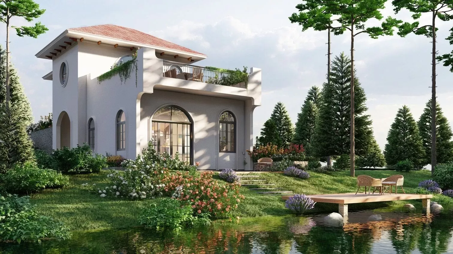 23 mẫu villa phong cách Địa Trung Hải nghỉ dưỡng cao cấp