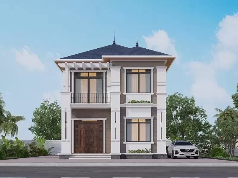 23+ Thiết kế biệt thự nhà mái nhật 2 tầng 100m2 đẹp nhất