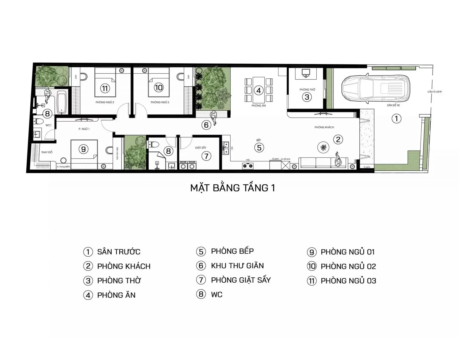 25 Mẫu nhà vuông 7x10m (3 – 4 phòng ngủ) cực đẹp cho gia đình nhỏ