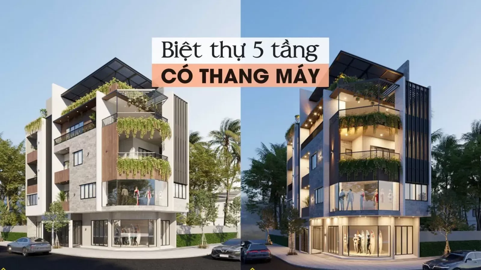 25 Mẫu thiết kế nhà 5 tầng có thang máy hiện đại không thể bỏ qua