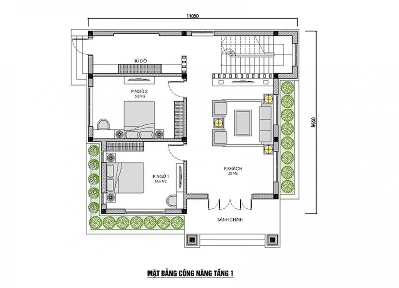 29 Mẫu nhà 2 tầng mái nhật 5 phòng ngủ tiện nghi cho 3 thế hệ