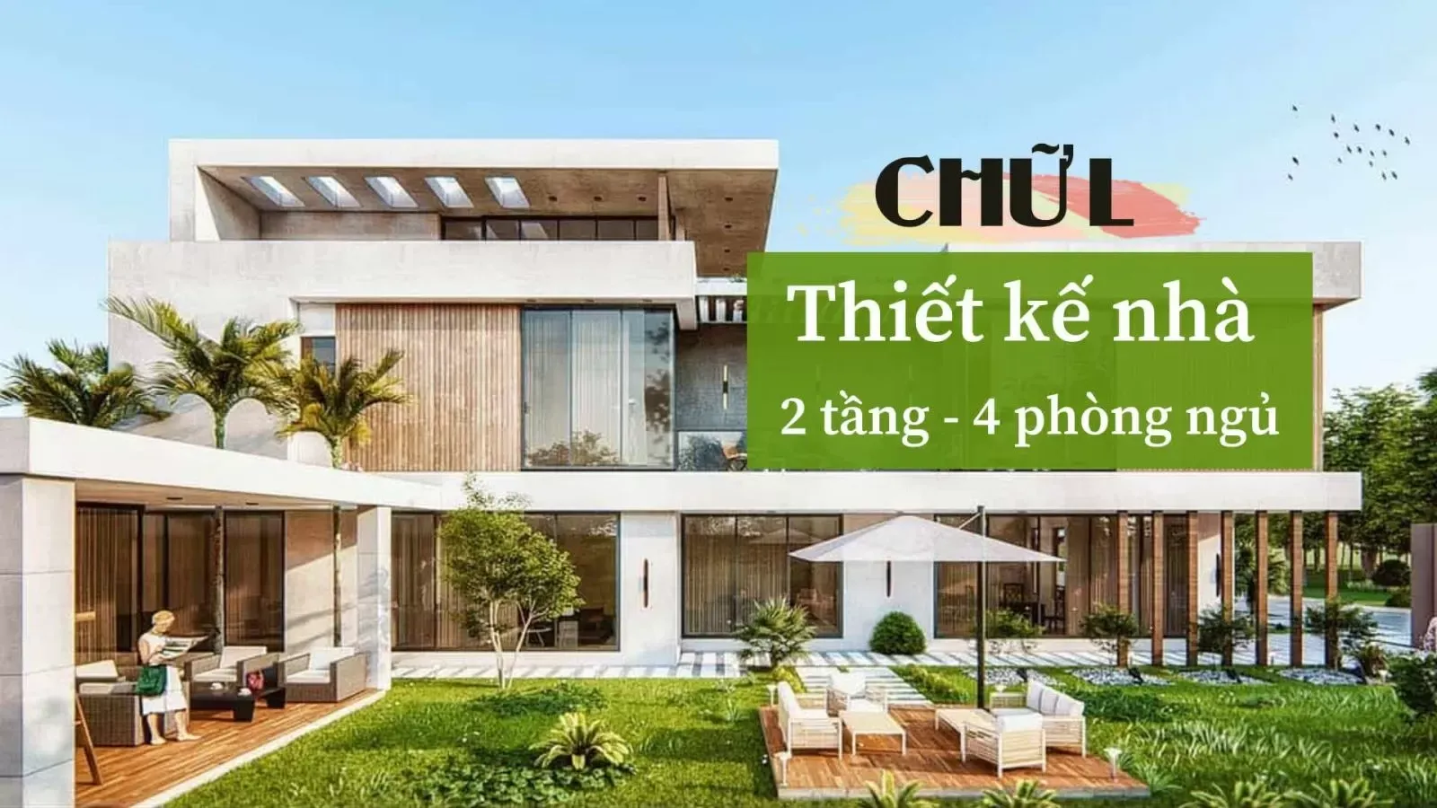 29 Mẫu thiết kế nhà 2 tầng chữ L 4 phòng ngủ đa công năng nhất