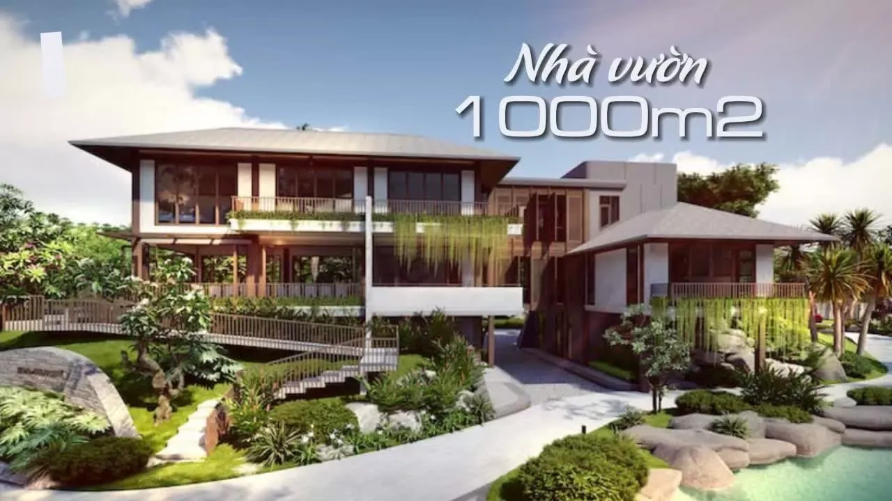 29 Mẫu thiết kế nhà vườn 1000m2 đẹp đúng chất nghỉ dưỡng