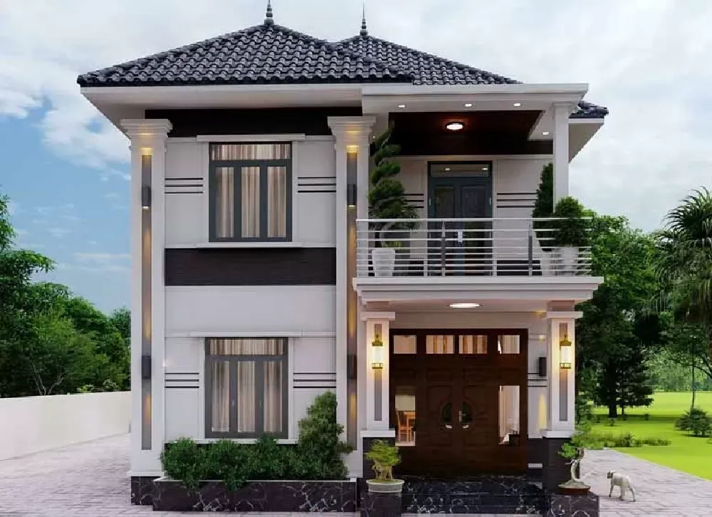 33+ Mẫu nhà 2 tầng 4 phòng ngủ 90m2 đẹp thịnh hành nhất hiện nay