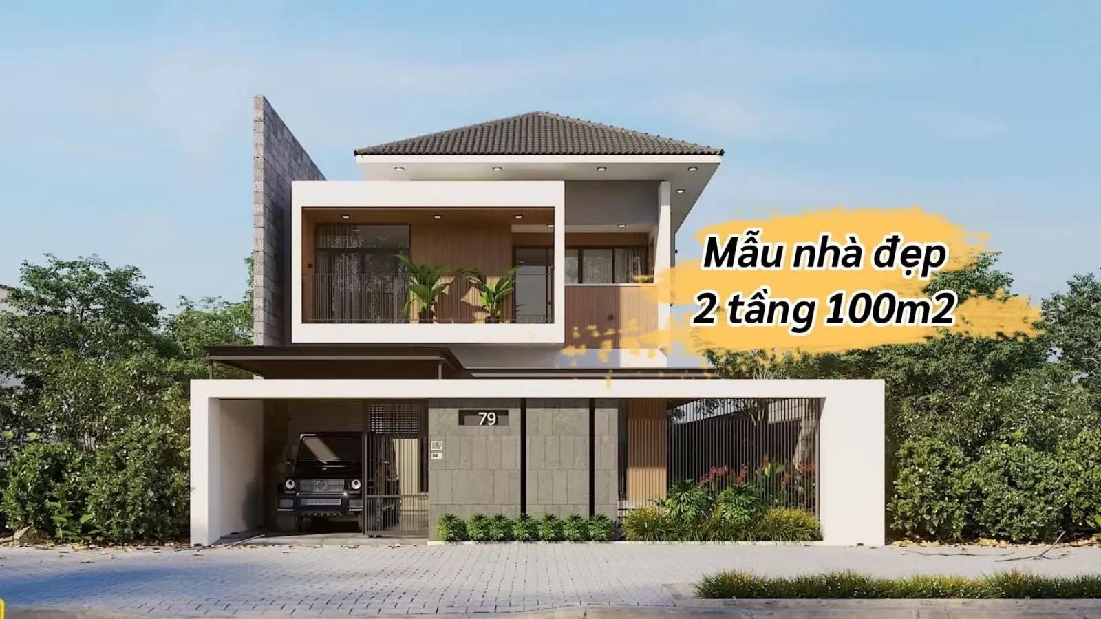 33 Mẫu thiết kế nhà đẹp 2 tầng 100m2 đẹp giá rẻ, tiết kiệm chi phí