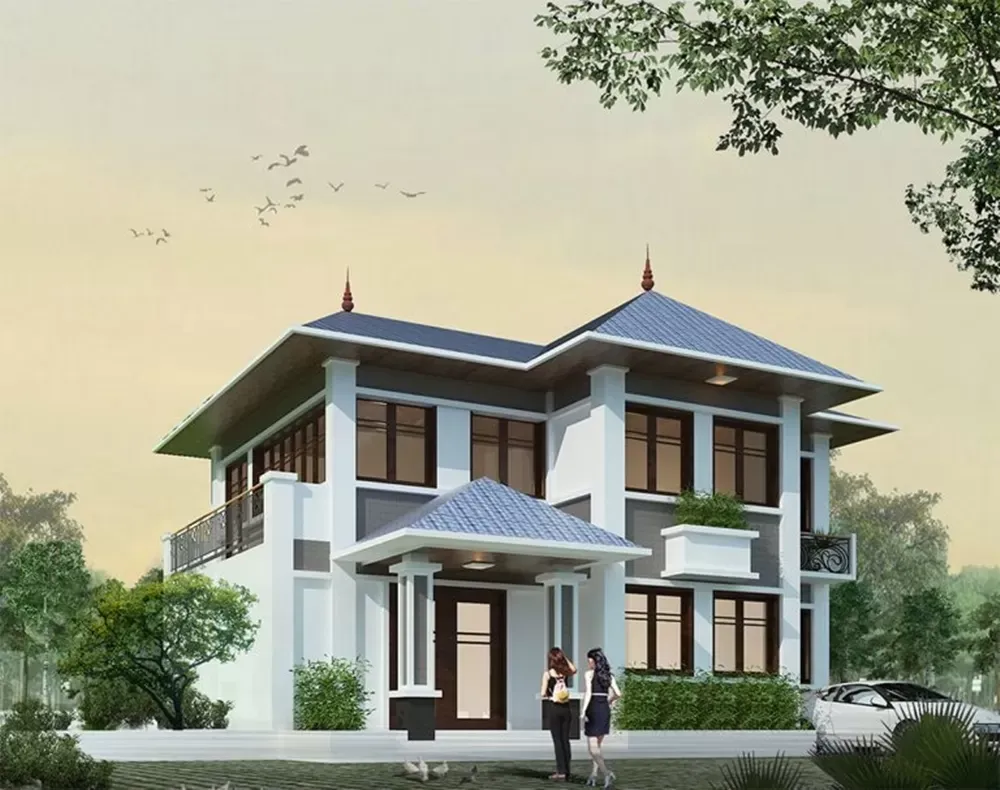 33 Mẫu thiết kế nhà đẹp 2 tầng 100m2 đẹp giá rẻ, tiết kiệm chi phí