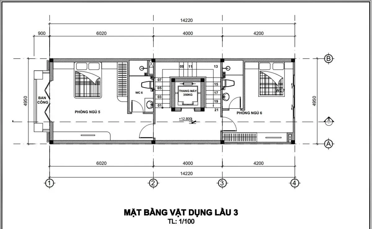 35 Mẫu nhà phố tân cổ điển 5 tầng ấn tượng & bản vẽ chi tiết