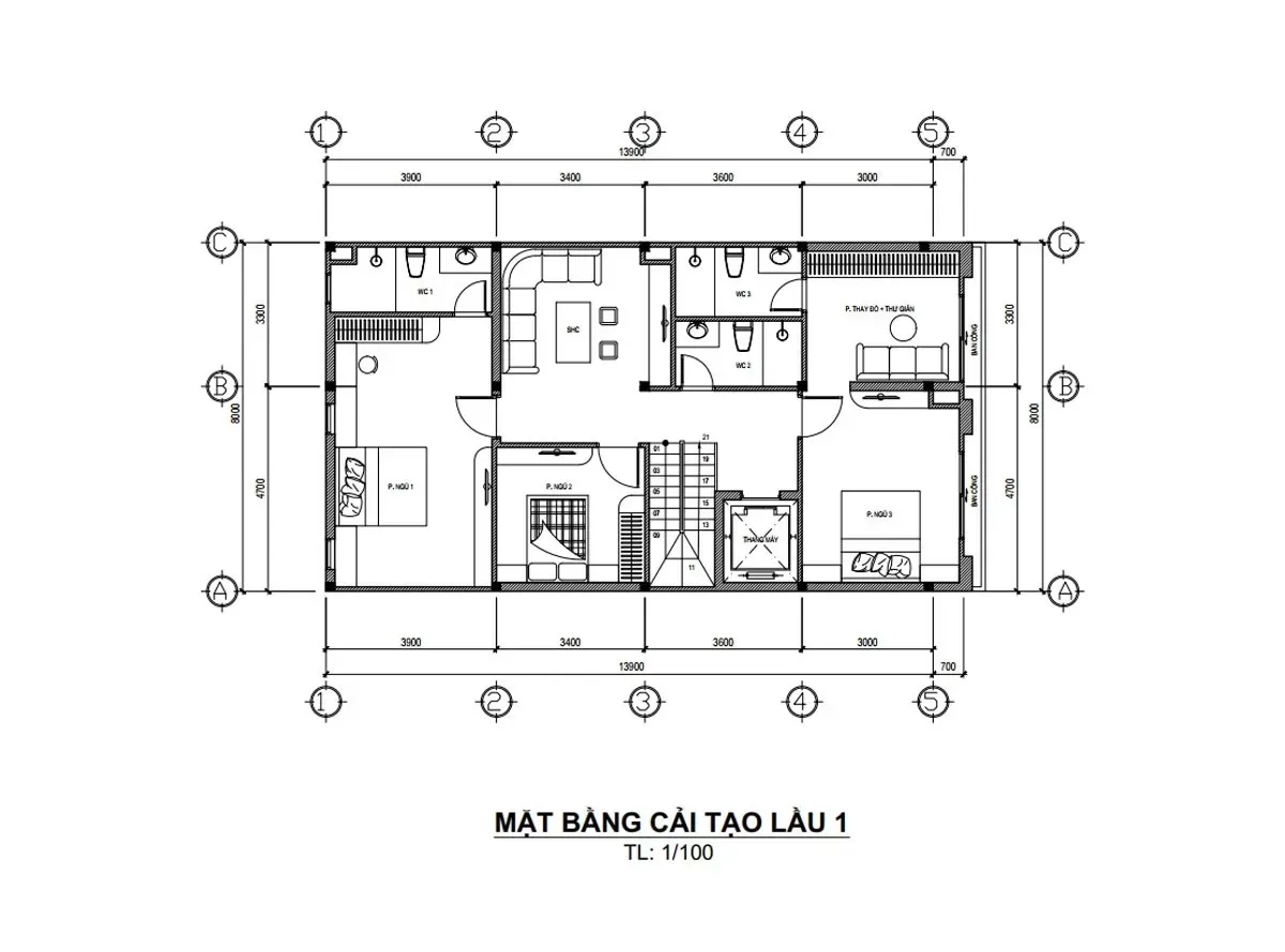 35 Mẫu nhà phố tân cổ điển 5 tầng ấn tượng & bản vẽ chi tiết