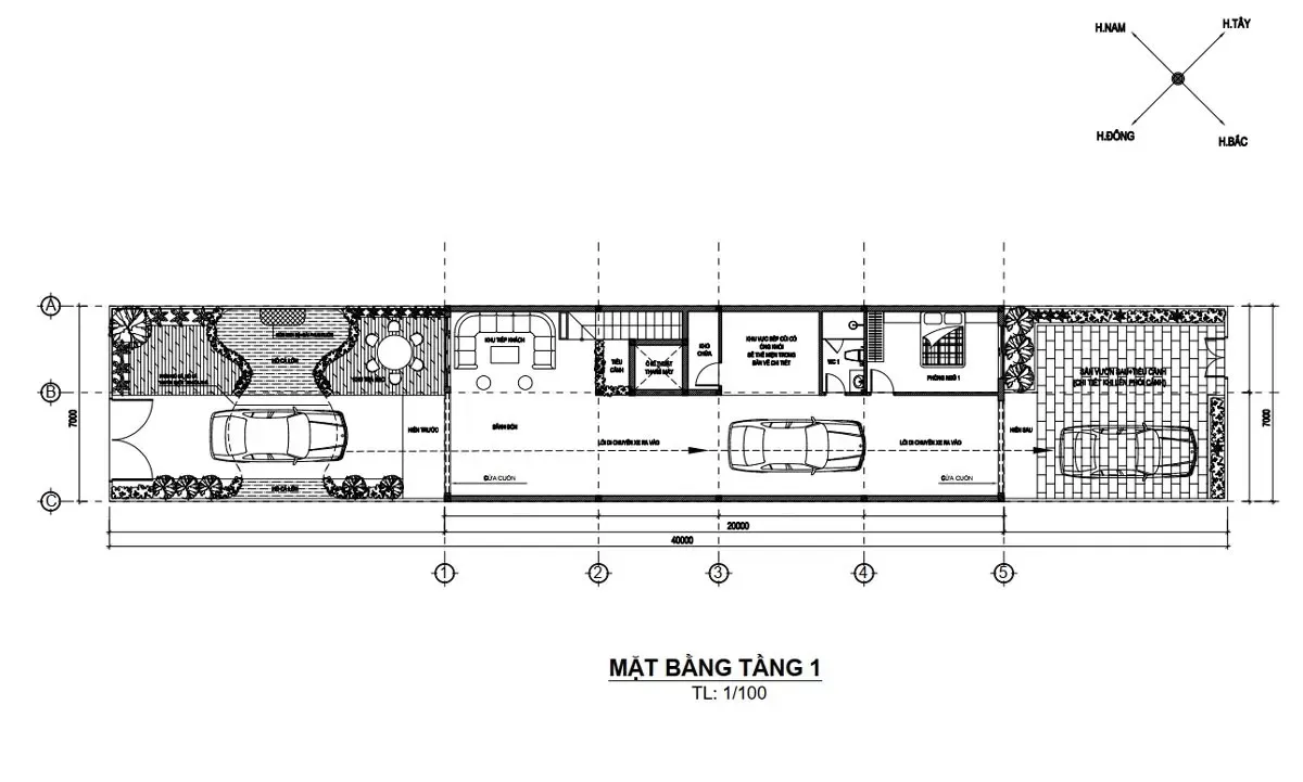 35 Mẫu nhà phố tân cổ điển 5 tầng ấn tượng & bản vẽ chi tiết