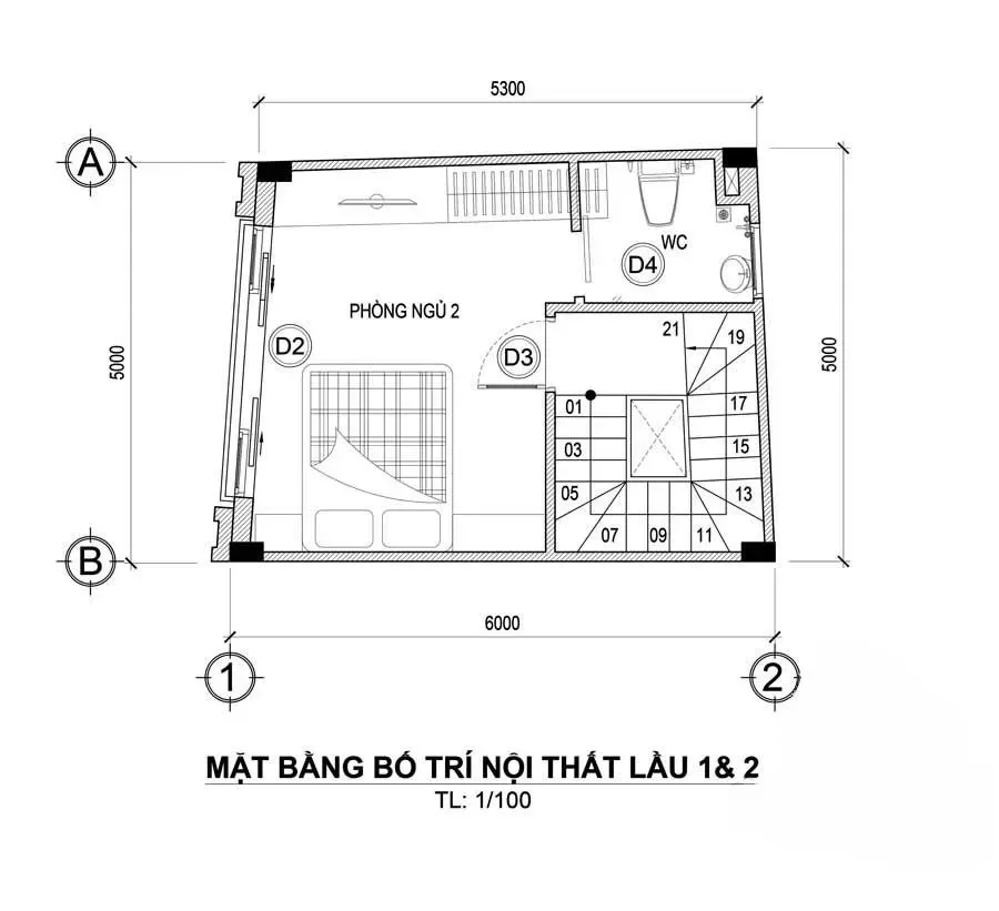 35 Mẫu nhà phố tân cổ điển 5 tầng ấn tượng & bản vẽ chi tiết