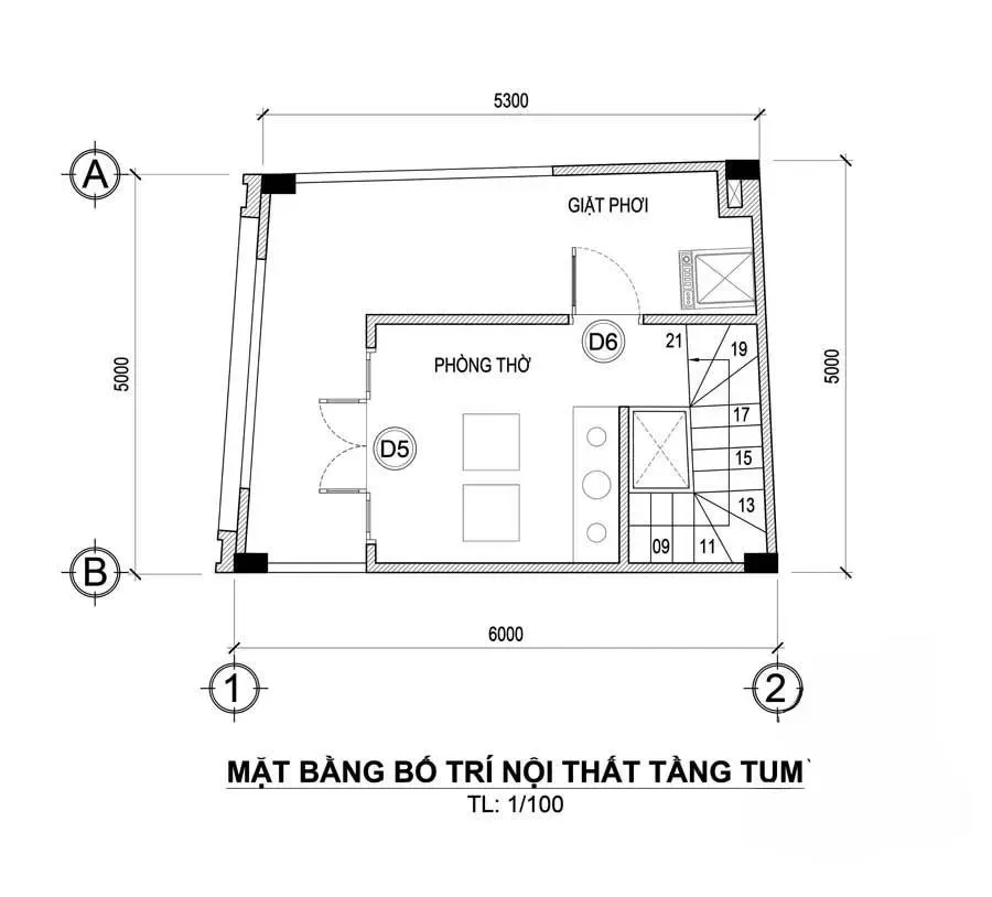 35 Mẫu nhà phố tân cổ điển 5 tầng ấn tượng & bản vẽ chi tiết