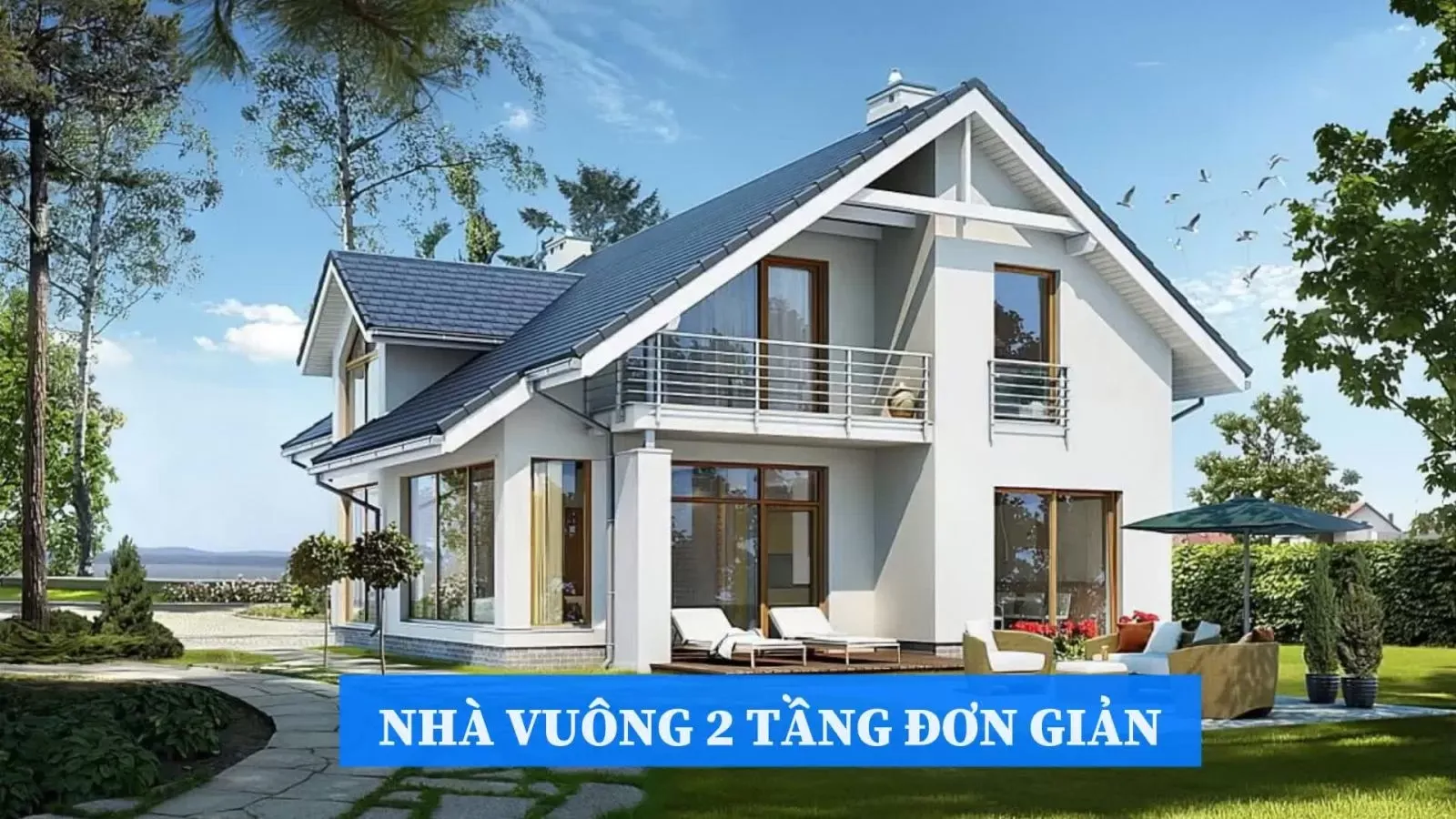 37 Mẫu mẫu nhà vuông 2 tầng đơn giản nhưng đầy cuốn hút người xem