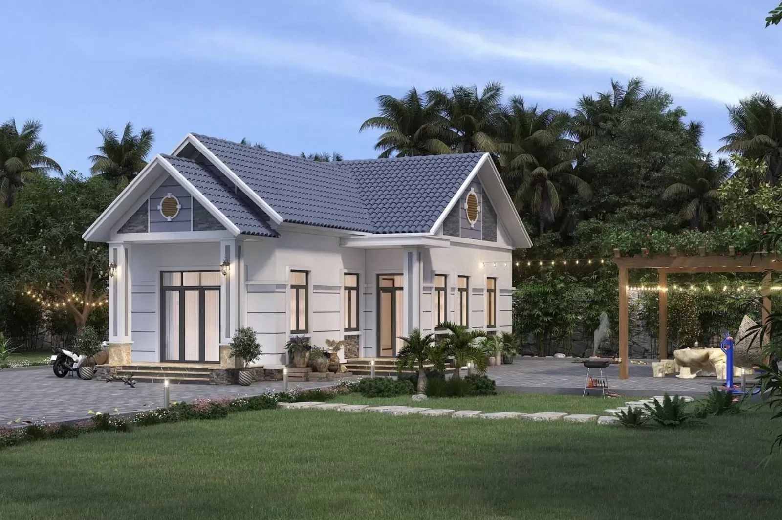 37 Mẫu nhà mái thái 120m2 4 phòng ngủ tiện nghi nhất năm