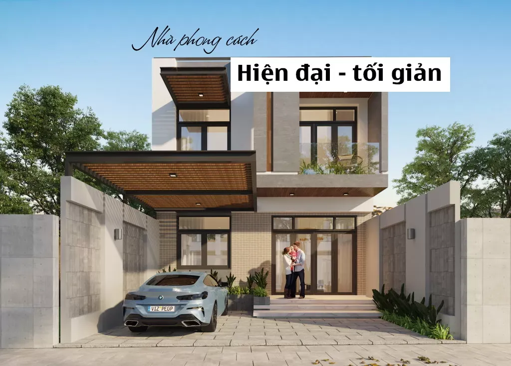 37 Mẫu nhà phong cách hiện đại tối giản đẹp xu hướng mới 2024