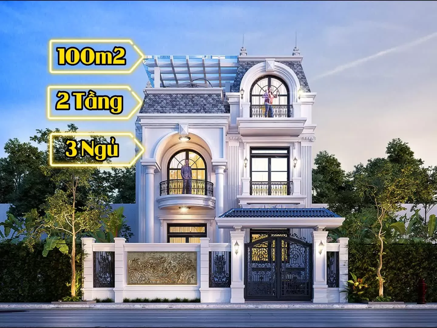 37 Mẫu thiết kế nhà 2 tầng 3 phòng ngủ 100m2 đẹp nhất