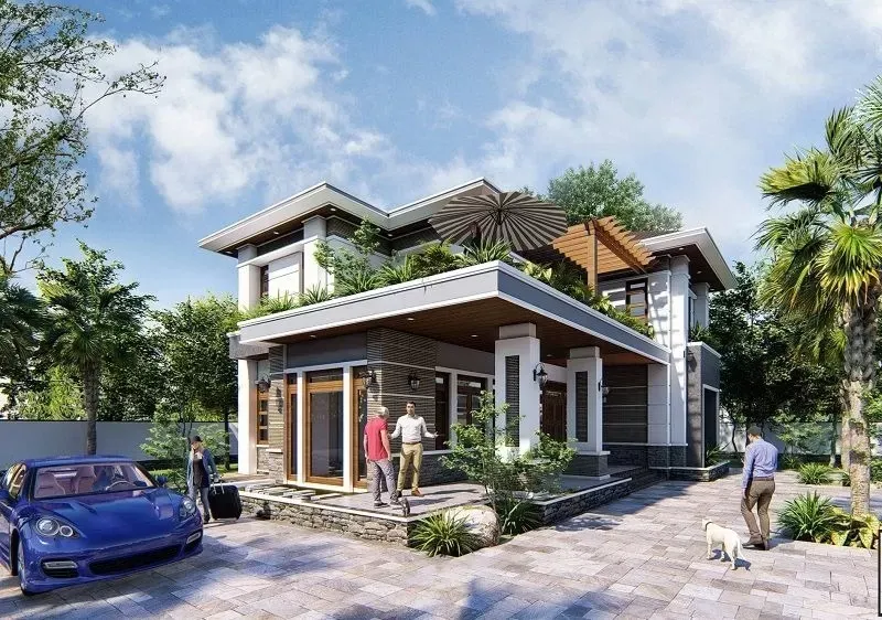 37 Thiết kế nhà vườn 120m2 mang không gian sống xanh từng góc