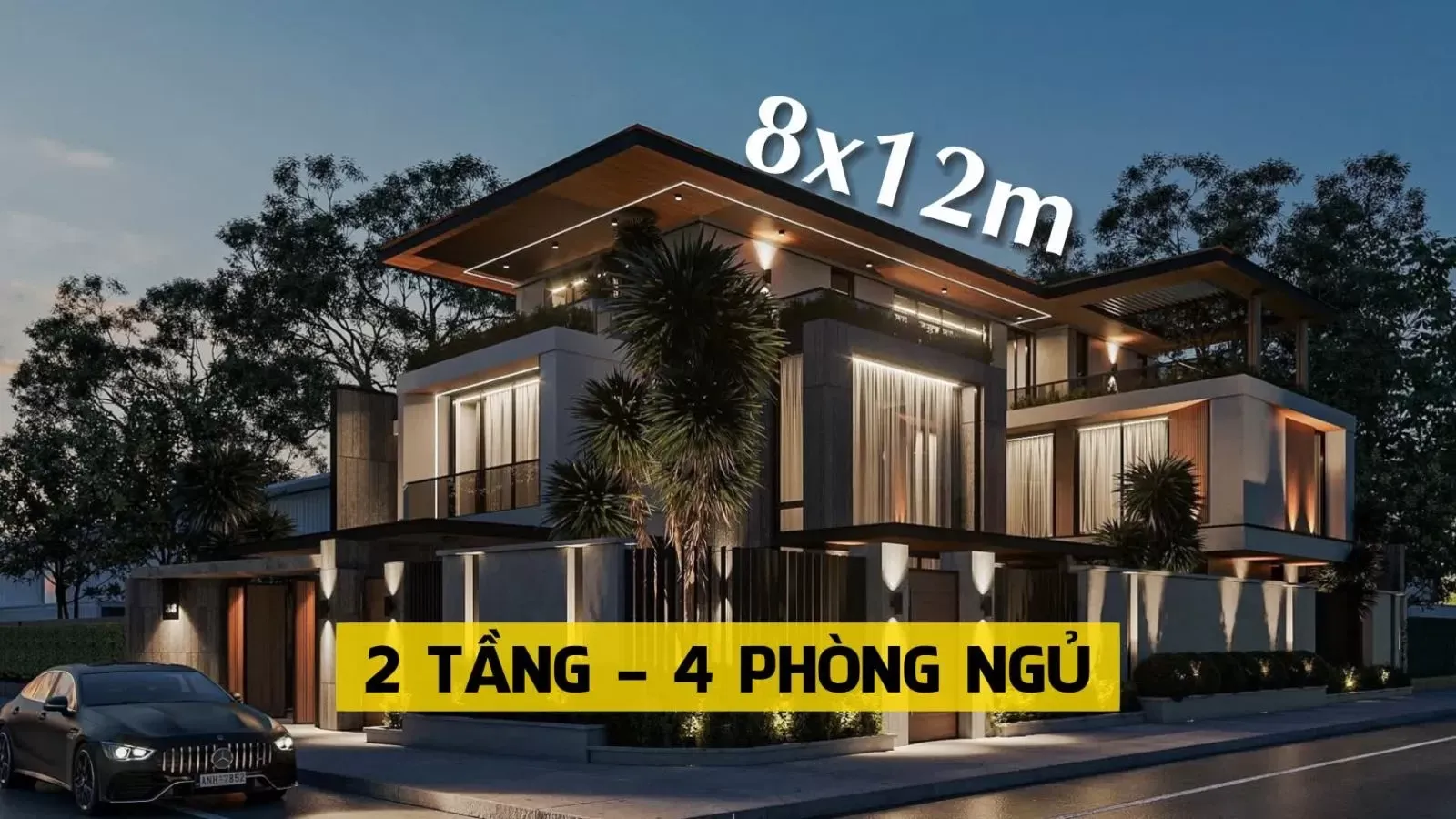 39 Mẫu thiết kế nhà 2 tầng 4 phòng ngủ 8×12 đẹp tiện nghi nhất