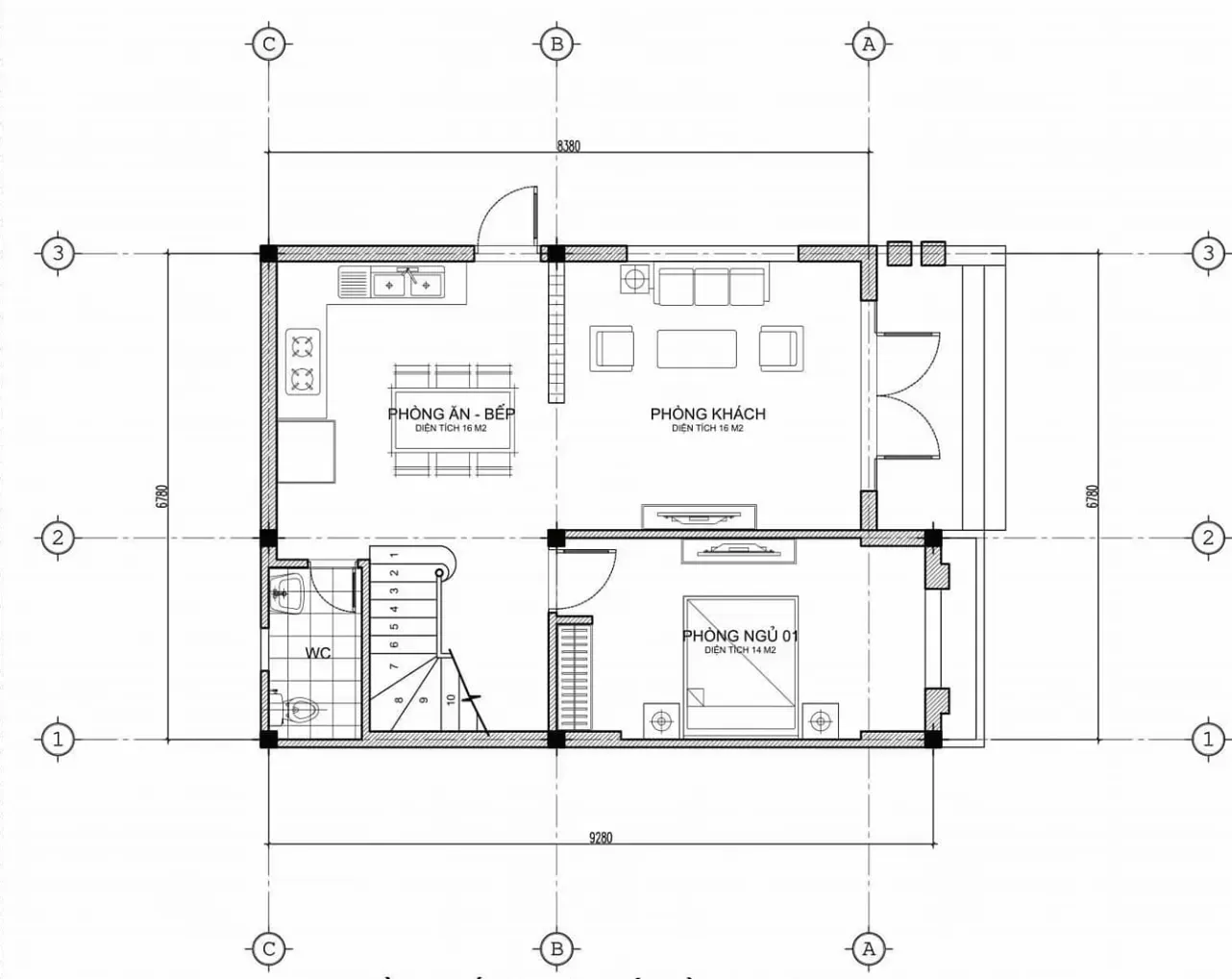 43 Mẫu nhà 8×15 hiện đại kèm bản vẽ mặt bằng chi tiết 2024