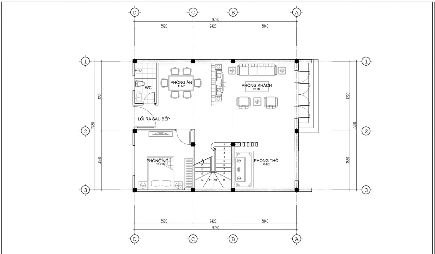 43 Mẫu nhà 8×15 hiện đại kèm bản vẽ mặt bằng chi tiết 2024