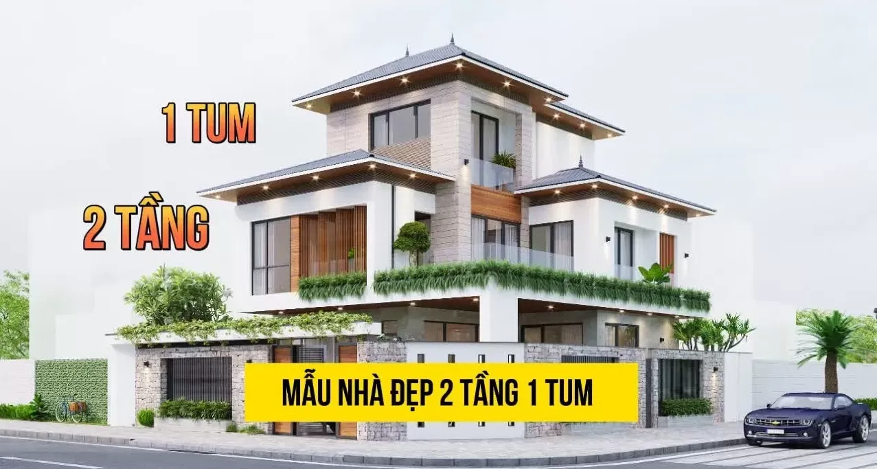 45+ Mẫu nhà 2 tầng 1 tum thiết kế đẹp vạn người mơ ước