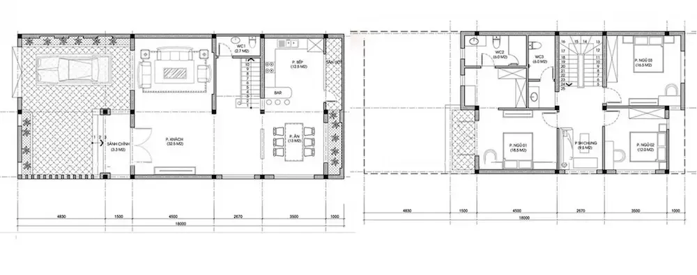 55+ Thiết kế nhà 2 tầng 7x11m đẹp & bản vẽ chi tiết