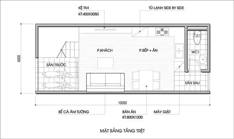 55+ Thiết kế nhà 2 tầng 7x11m đẹp & bản vẽ chi tiết