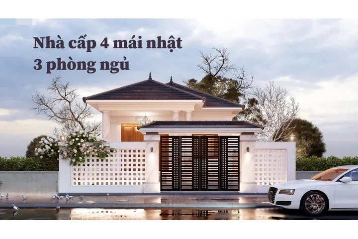 79+ Mẫu thiết kế nhà cấp 4 mái nhật 3 phòng ngủ ấn tượng nhất