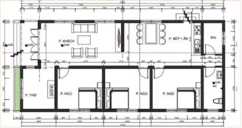 7x14m bản vẽ nhà mặt tiền 7m và các mẫu thiết kế đẹp nhất