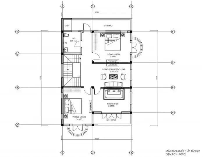 7x14m bản vẽ nhà mặt tiền 7m và các mẫu thiết kế đẹp nhất