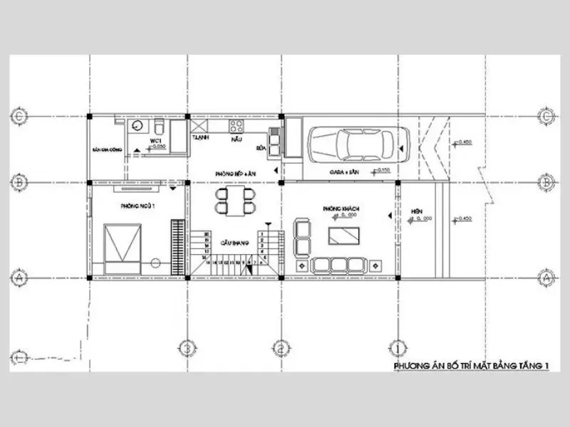 7x14m bản vẽ nhà mặt tiền 7m và các mẫu thiết kế đẹp nhất