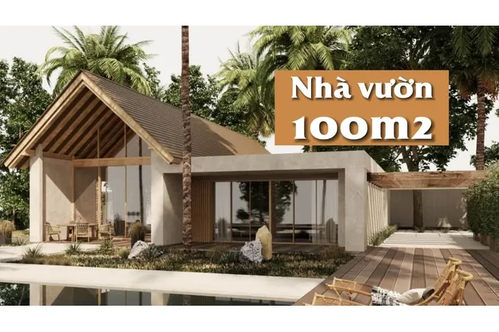 Ấn tượng với thiết kế nhà vườn 100m2 đẹp mãn nhãn