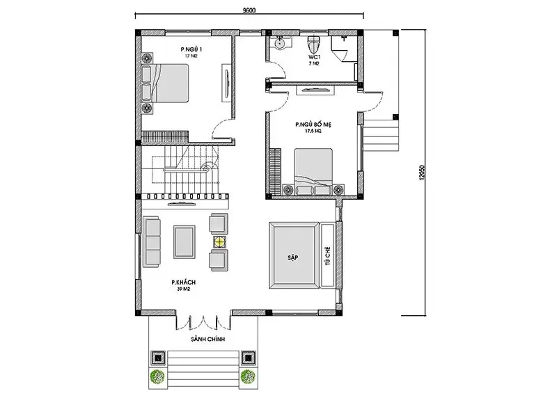 Bản vẽ nhà 2 tầng 9x11m kèm các mẫu thiết kế đẹp nhất 2024