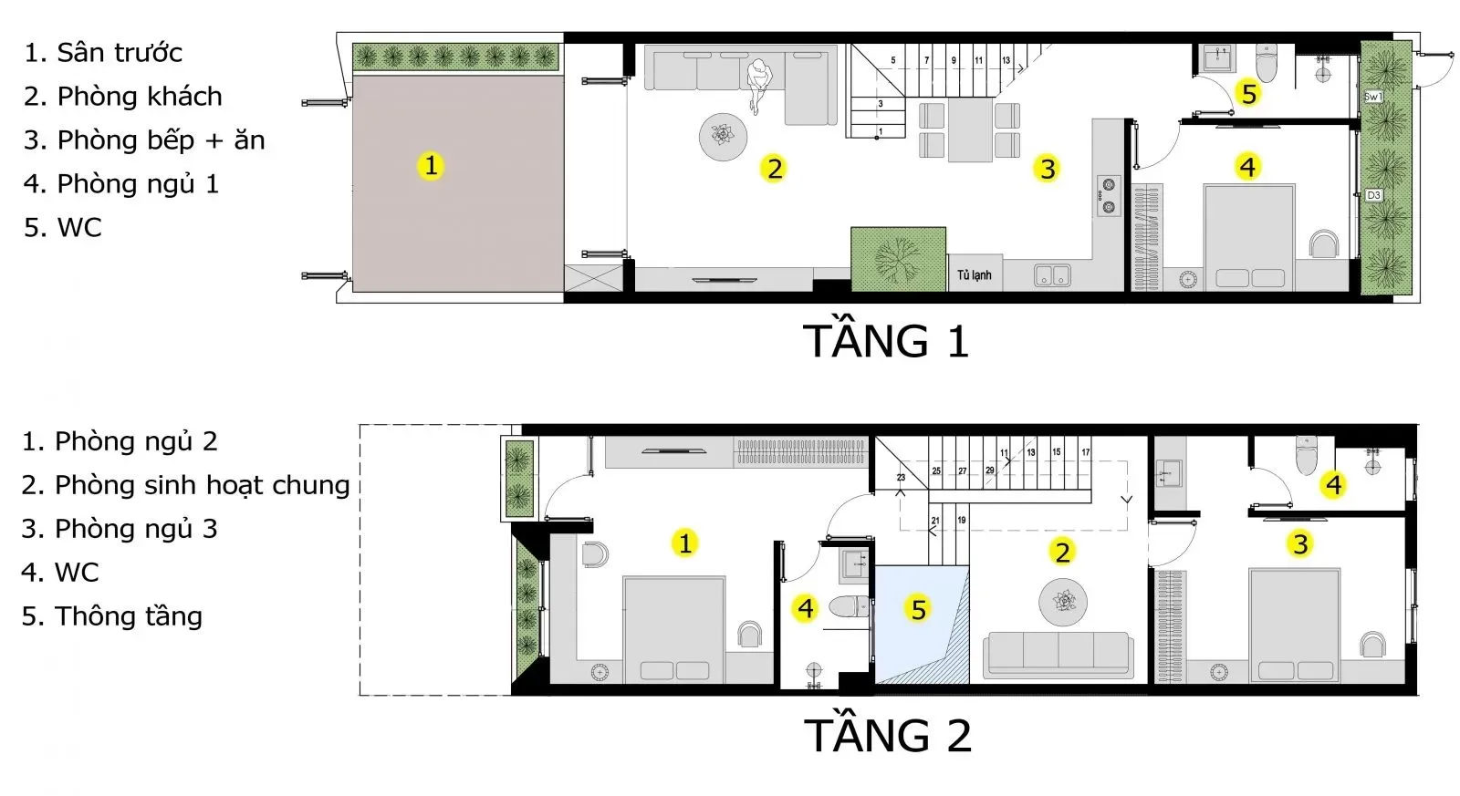 Bản vẽ nhà 2 tầng 9x11m kèm các mẫu thiết kế đẹp nhất 2024