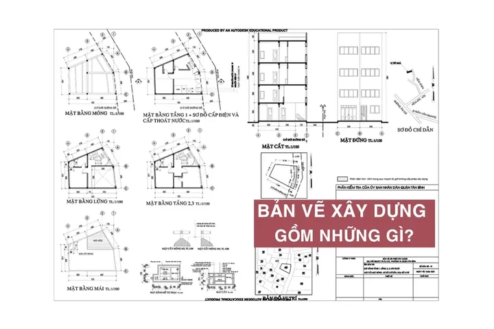 Bản vẽ xây dựng gồm những gì? Có những loại bản vẽ thiết kế nào?