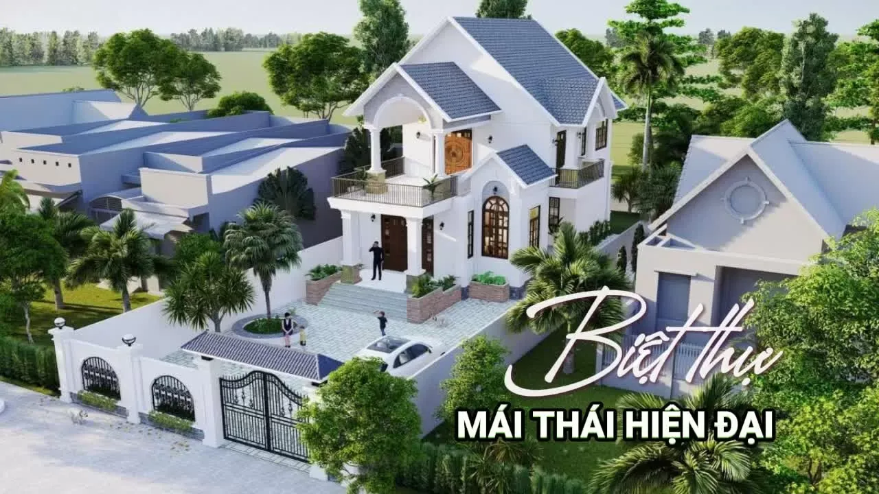 Biệt thự mái thái hiện đại và những công trình đẹp nhất năm nay