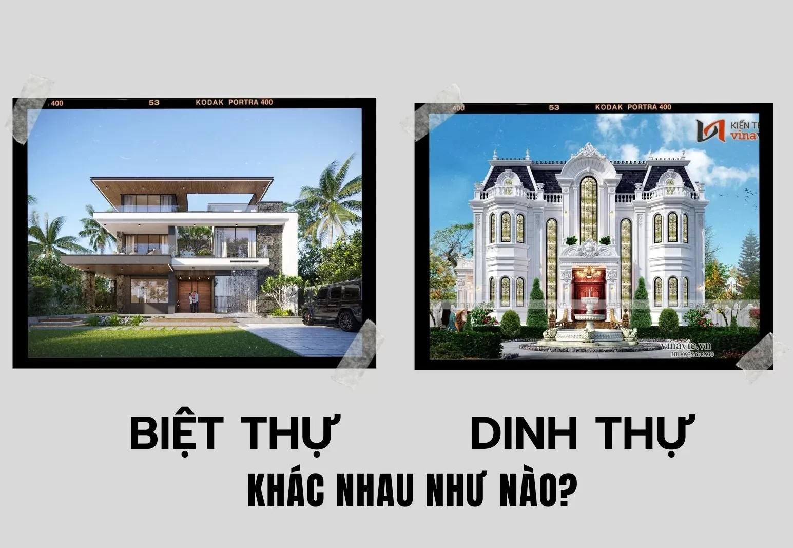 Biệt thự và dinh thự khác nhau như thế nào?