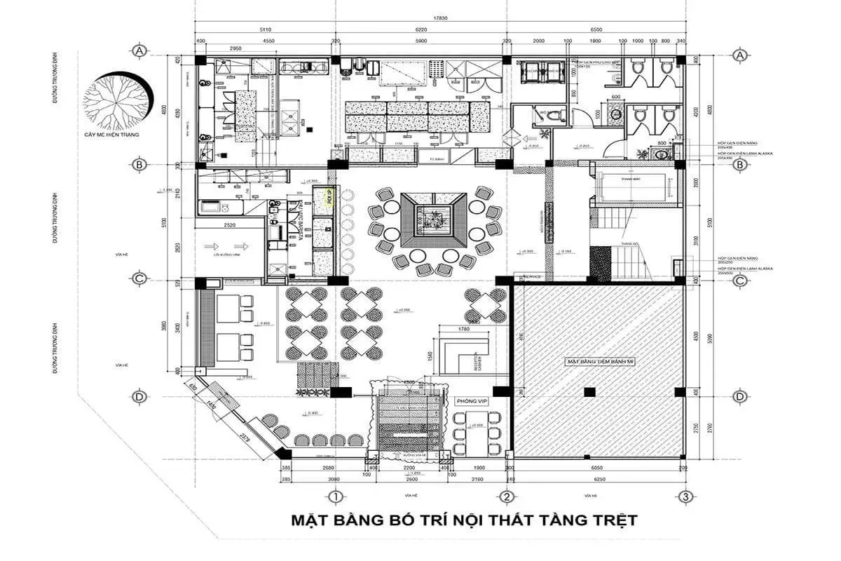 Các Bản Vẽ Thiết Kế Nhà Hàng Tiệc Cưới, Ăn Uống Đẹp Năm 2024