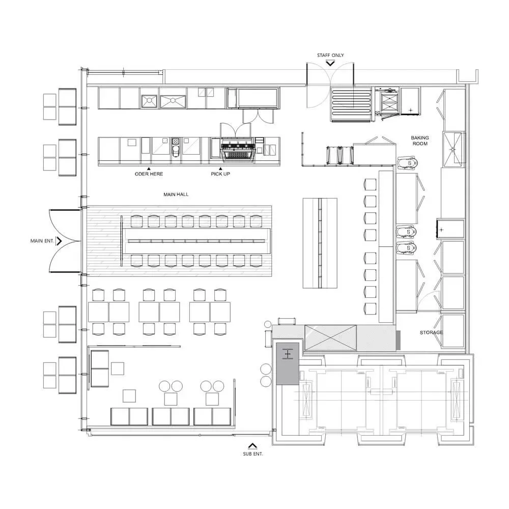 Các Bản Vẽ Thiết Kế Nhà Hàng Tiệc Cưới, Ăn Uống Đẹp Năm 2024