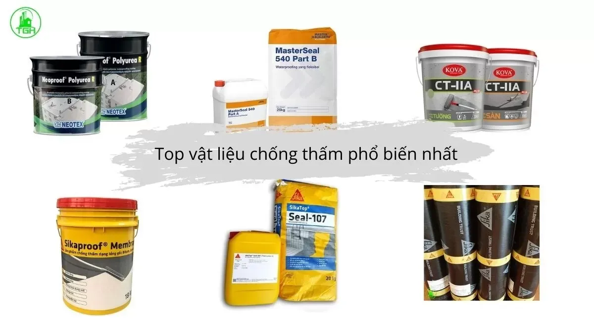 Các loại vật liệu chống thấm sân thượng tốt nhất hiện nay